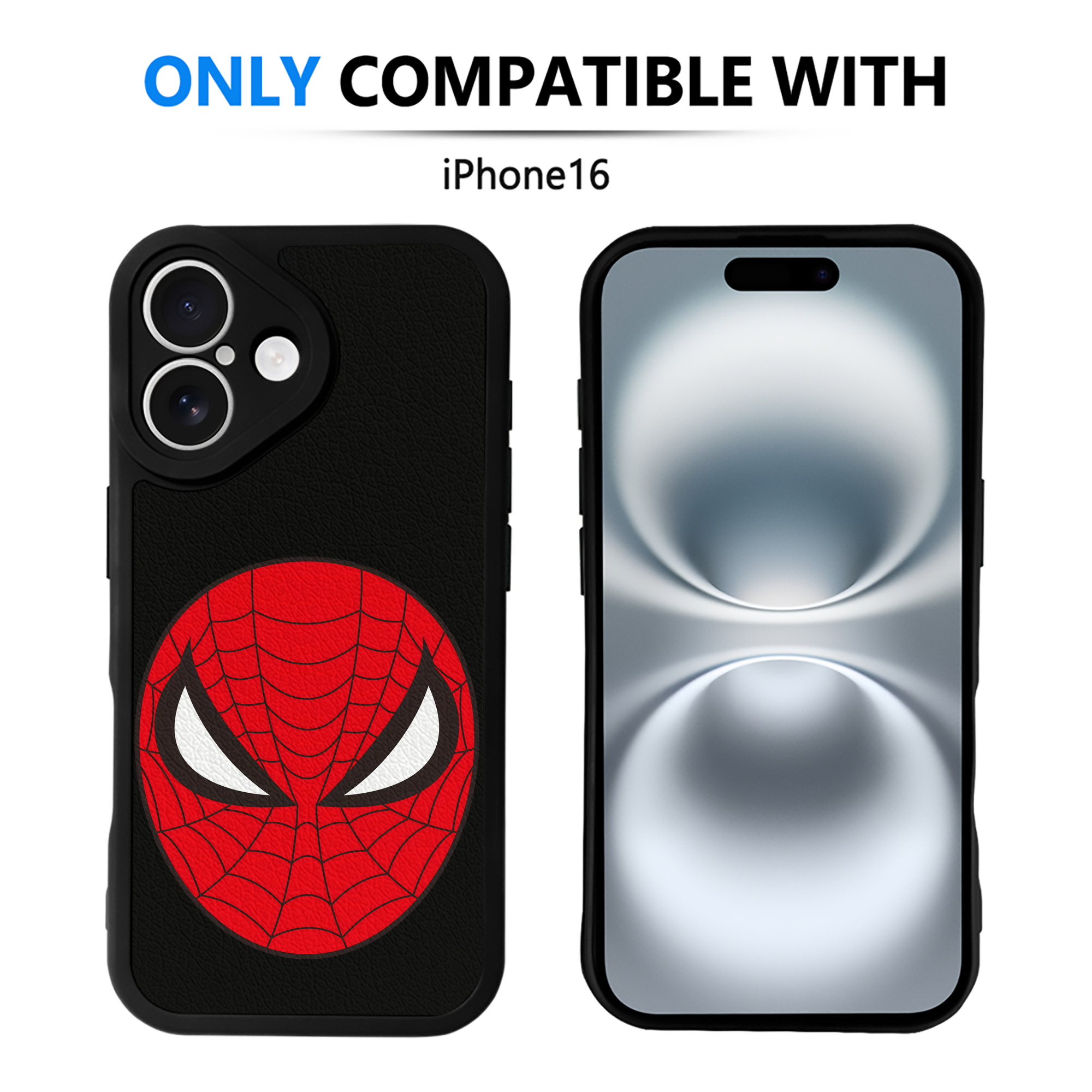 （画像用） アベンジャーズ The Avengers 【iPhone 16シリーズ対応】シリコンスマホケース（レザー調） 材質：シリコン